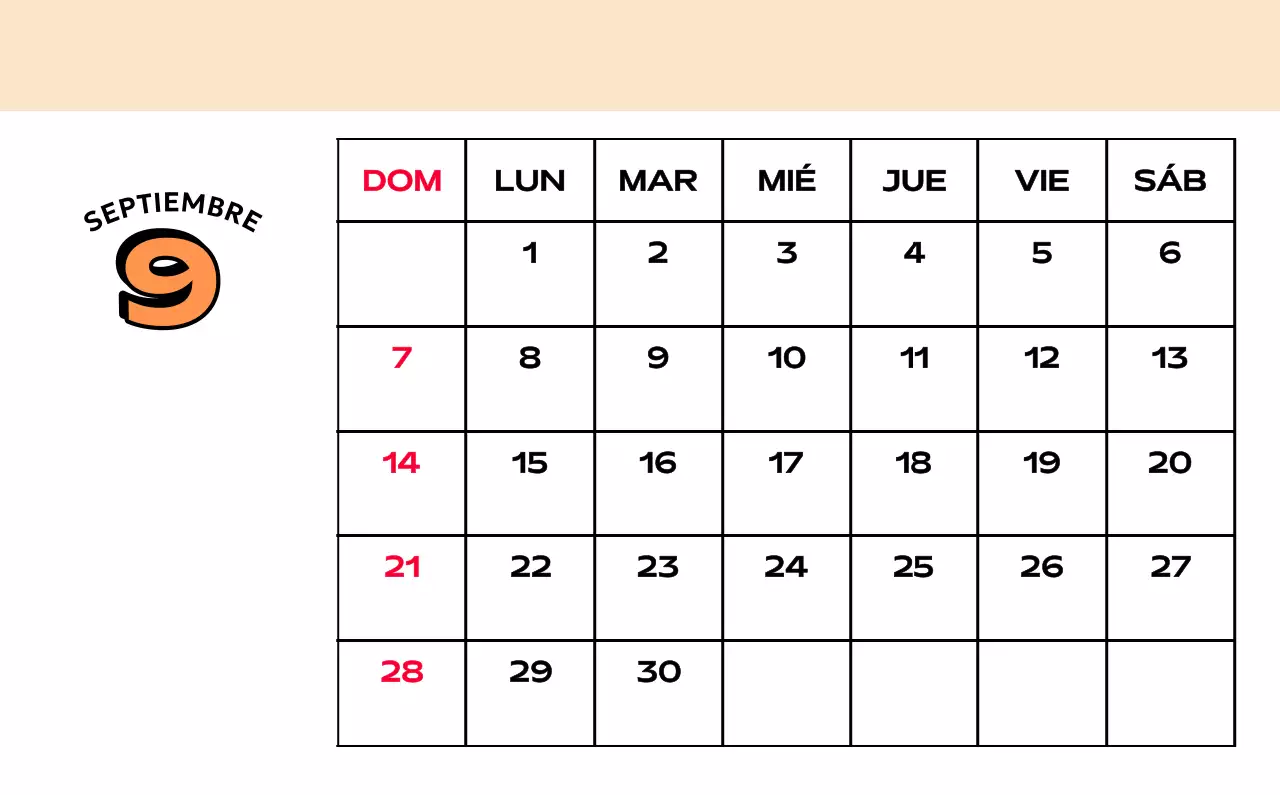 Coloridos calendarios con diversas ilustraciones retro