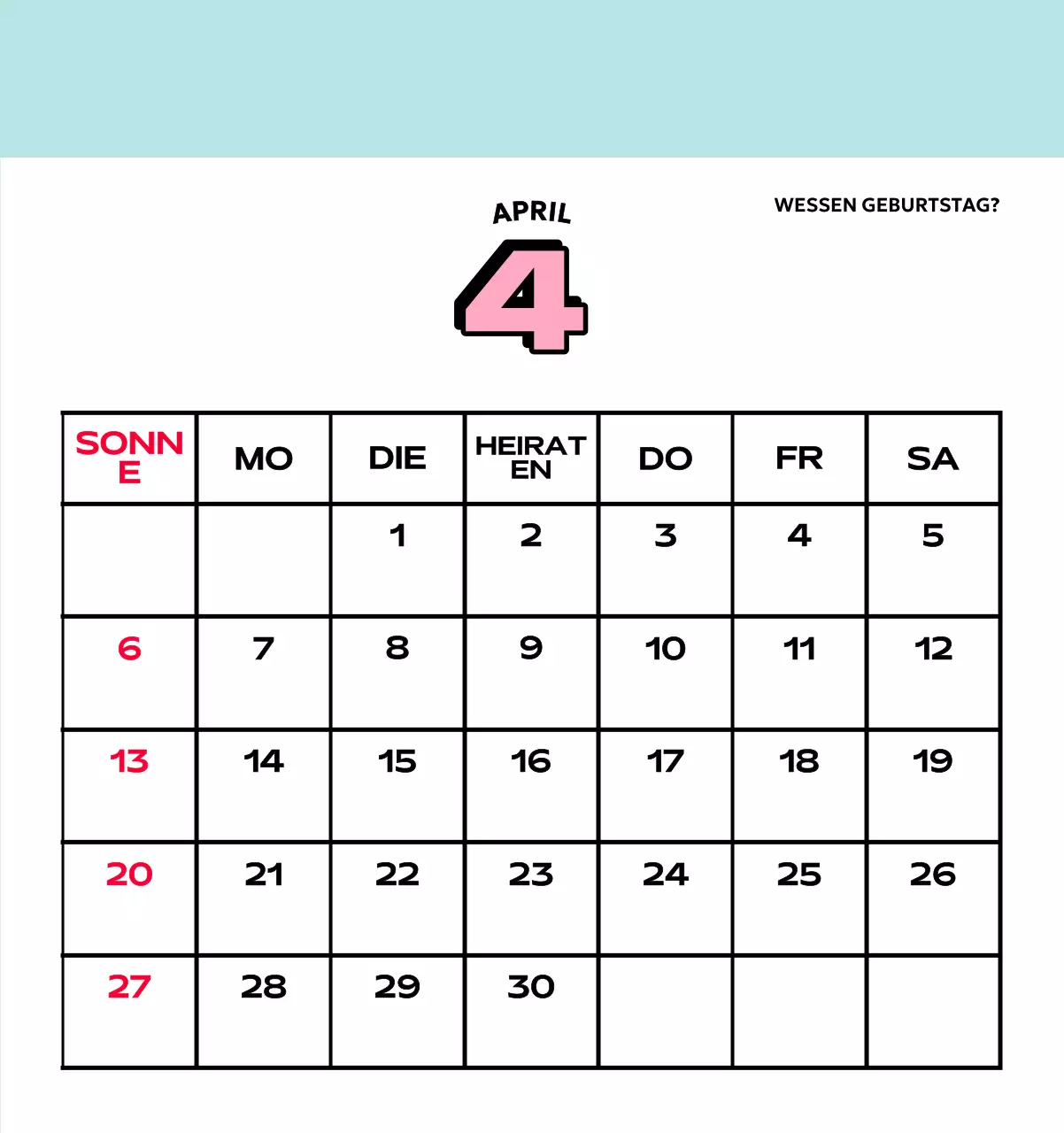 Bunte Kalender mit einer Vielzahl von Retro-Illustrationen