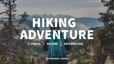 Green Rustic Hiking Promotion YouTube Thumbnail
