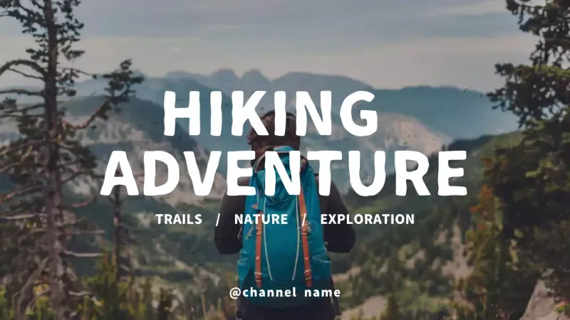 Thumbnail YouTube Promosi Pendakian Pedesaan Hijau