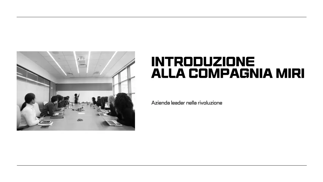 Presentazioni in bianco e nero per la formazione dei dipendenti