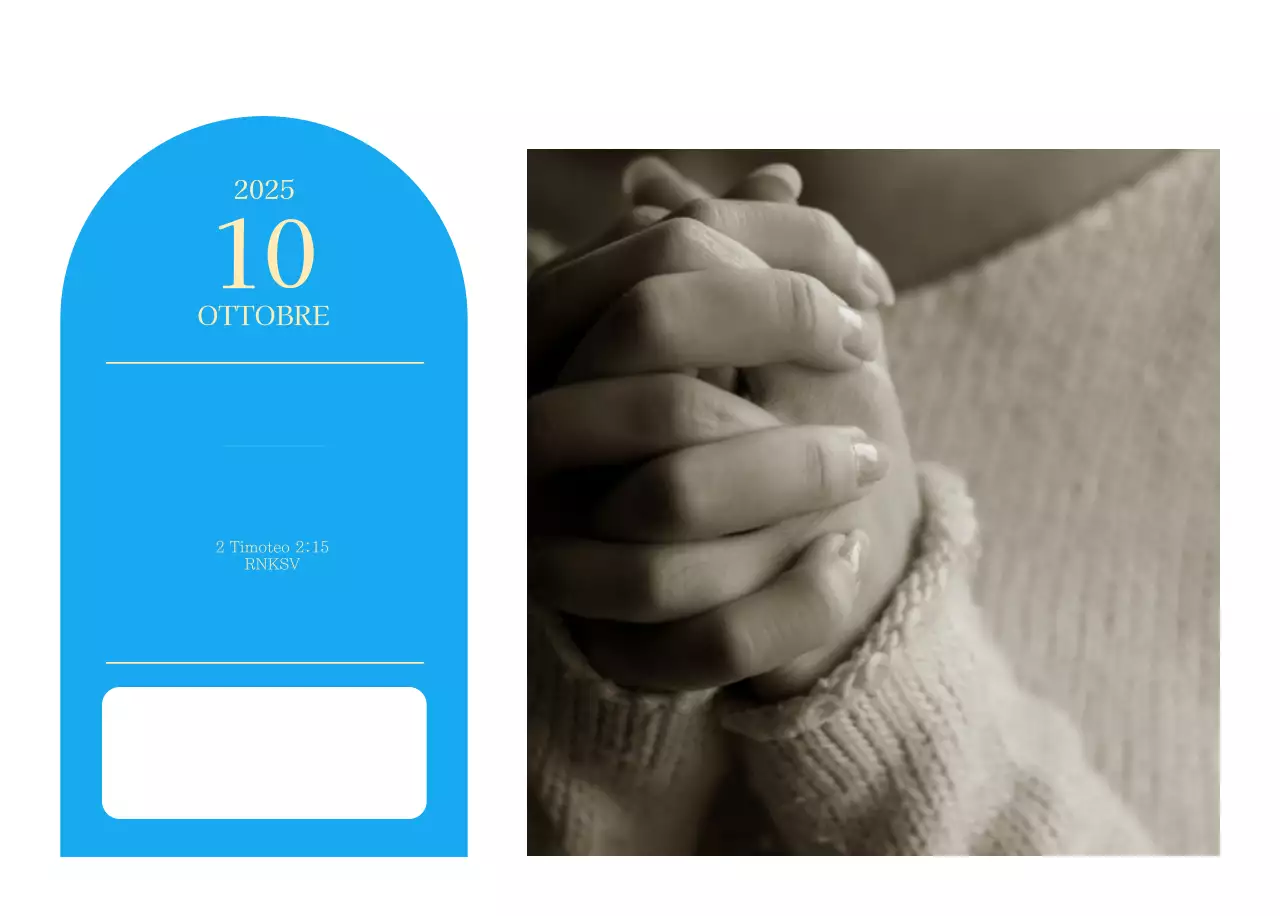 Calendario ecclesiastico blu di concezione moderna