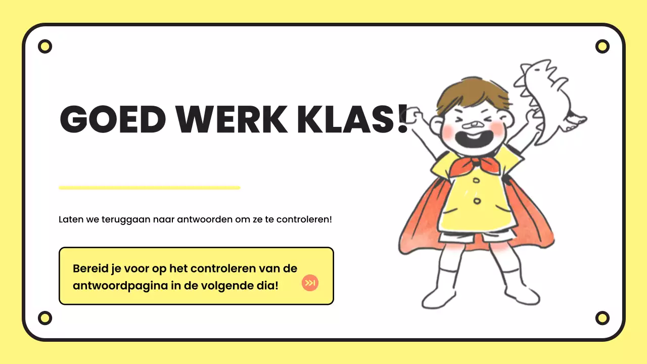 gele eenvoudige quizpresentatie