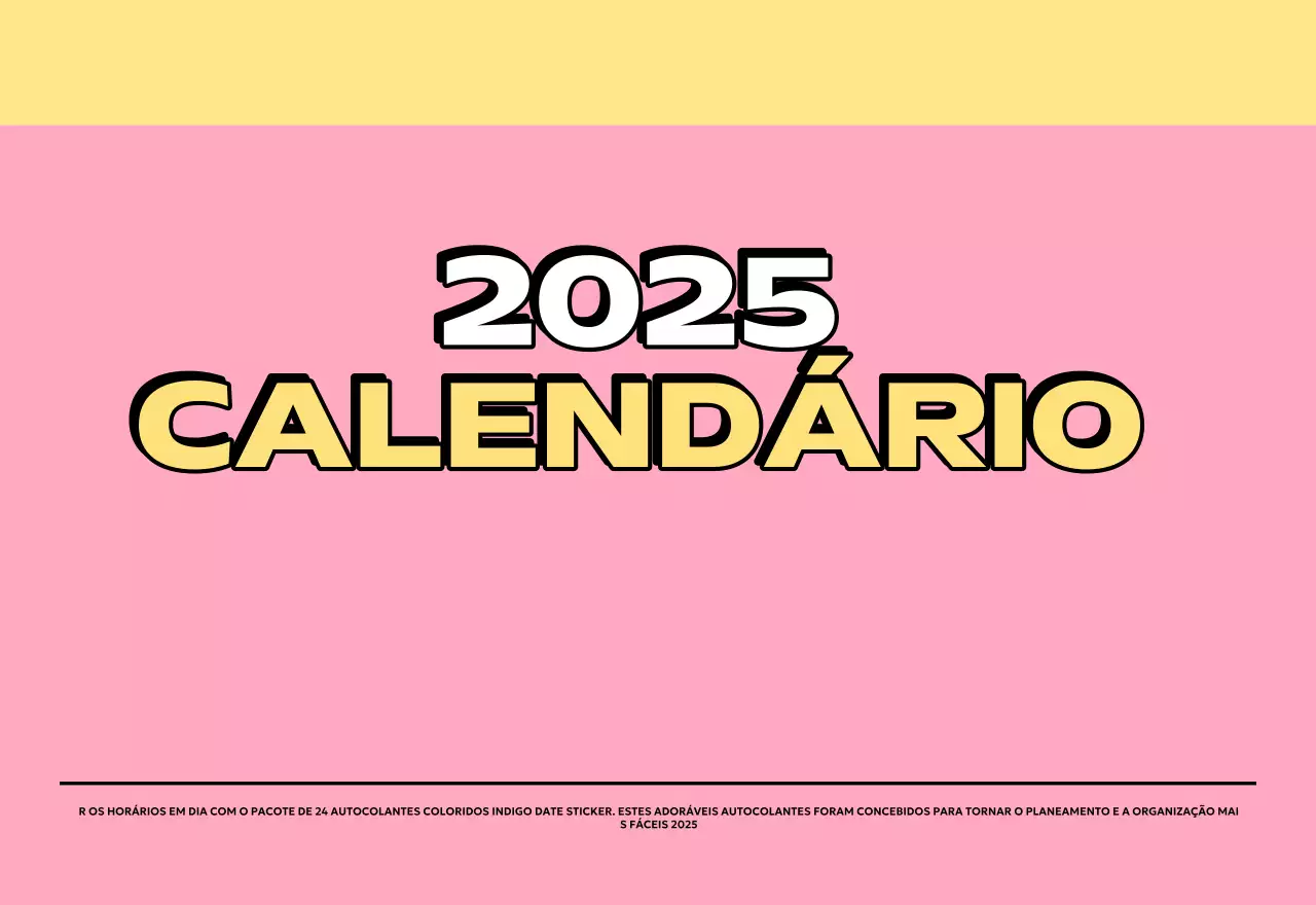 Calendários coloridos com uma variedade de ilustrações retro