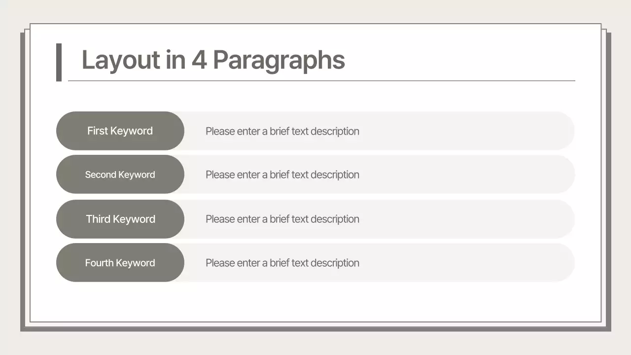 A clean, beige business plan