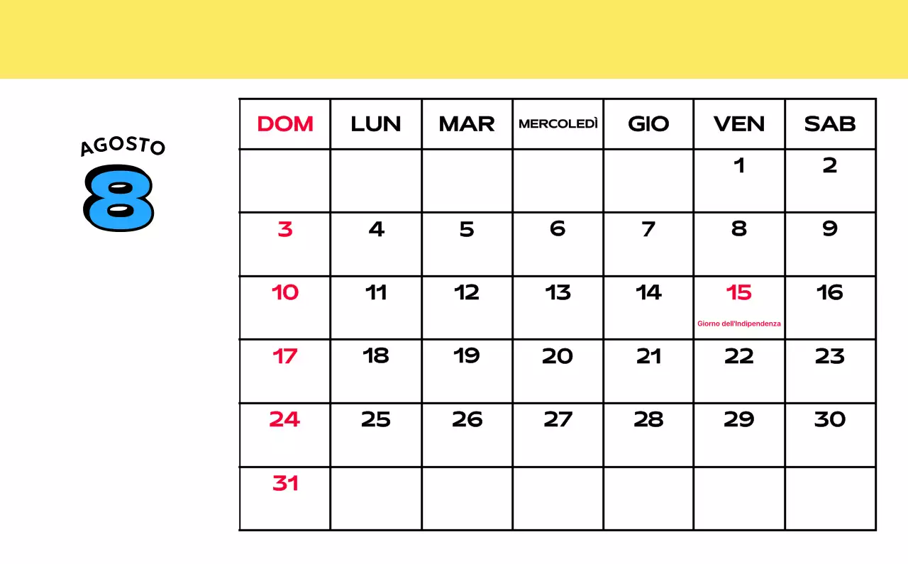 Calendari colorati con una varietà di illustrazioni retrò