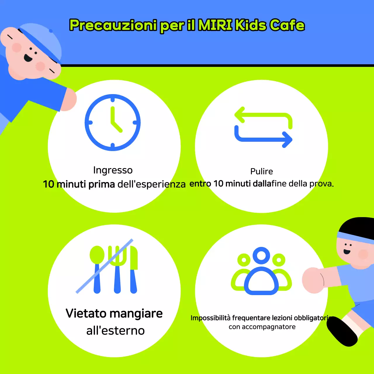 Promozione per il nuovo anno di simpatici caffè per bambini