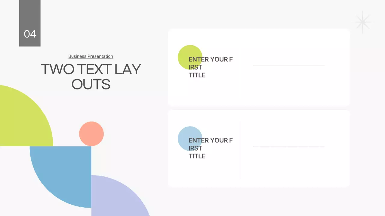 Um plano de negócios branco e limpo