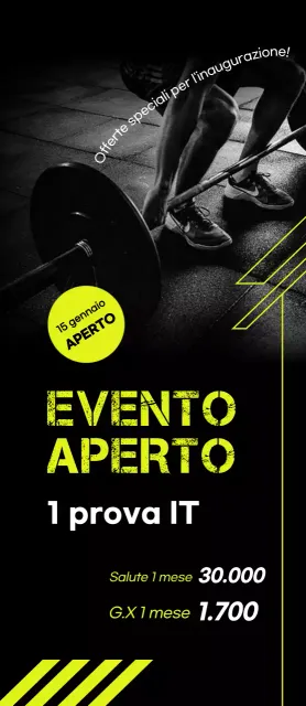 Eventi Fitness Nero Moderno