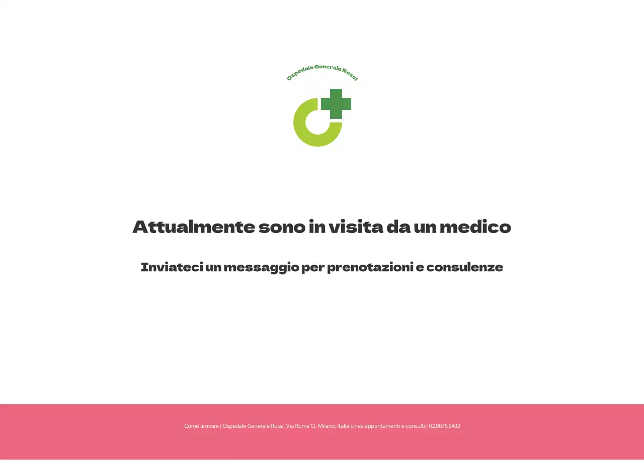 Un ospedale festivo con illustrazioni a tema salute e famiglia e accenti colorati