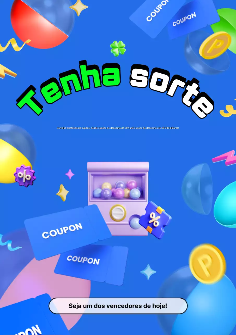 Promover brindes com um toque de azul
