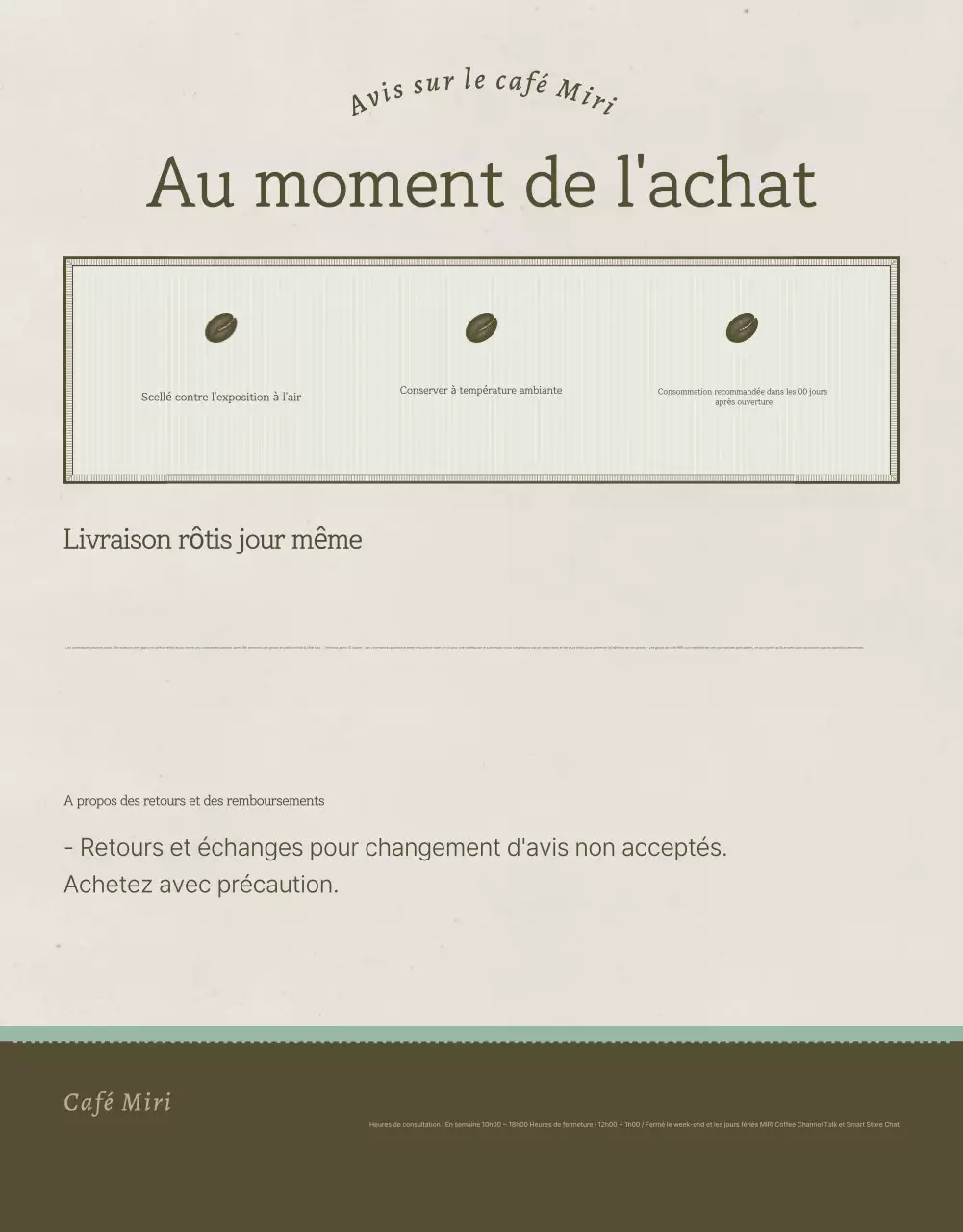 Promouvoir la vente de grains de café vintage en bleu clair et en marron