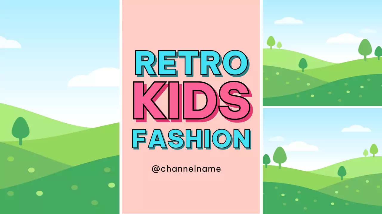 Pink Retro Kids Advertisement YouTube Thumbnail