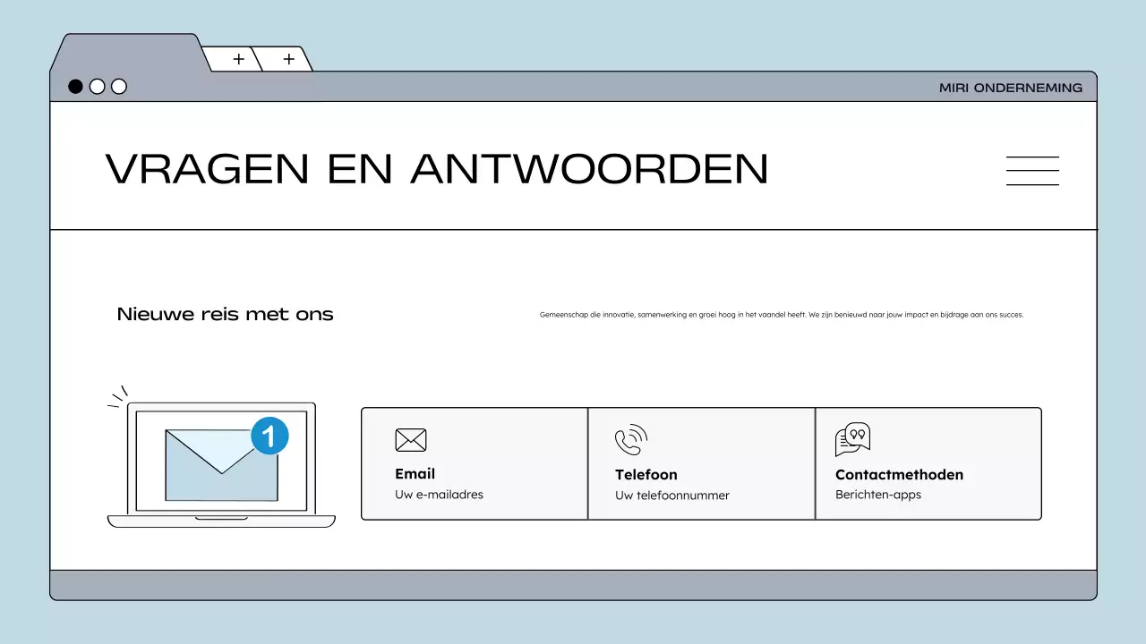 richtlijn blauwe moderne werknemer