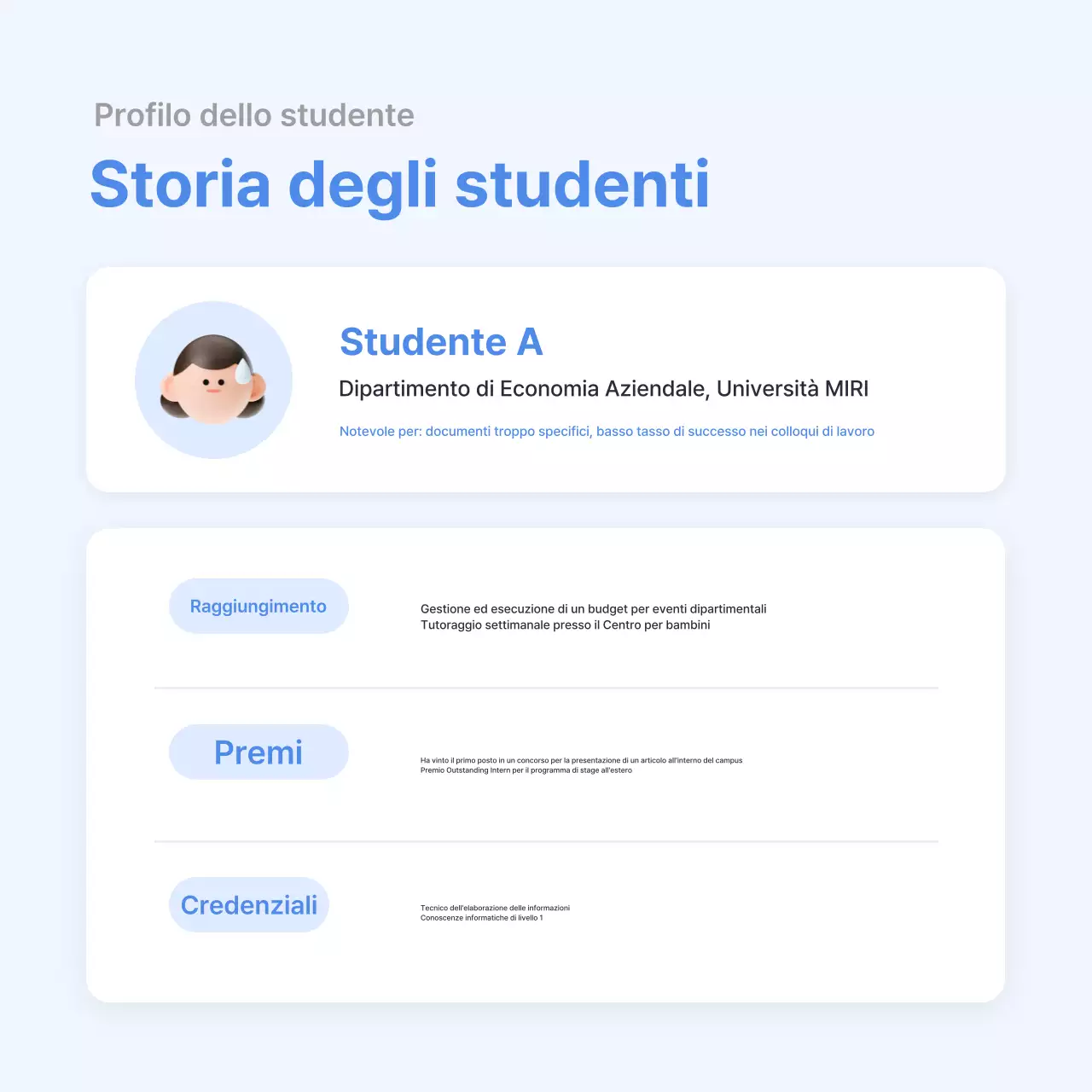 Guida alla preparazione di un colloquio di lavoro semplice e di colore azzurro