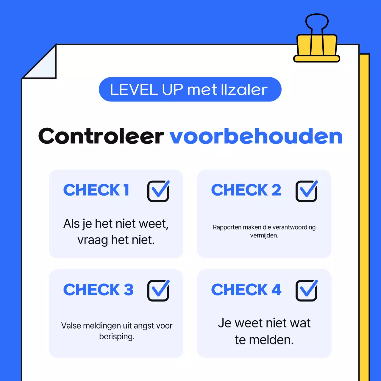 Een eenvoudige blauwe en gele gids voor het beroepsleven