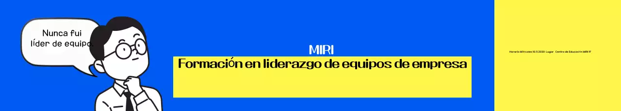 Promueva la formación en liderazgo empresarial con un toque de azul y amarillo