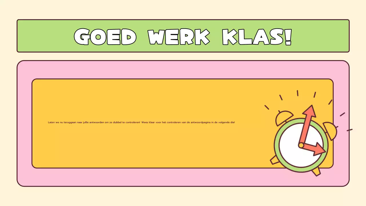 Speelse quiz lay-out voor basisschool