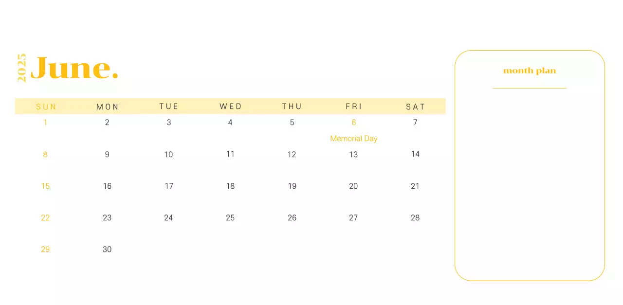 Calendar with youth illustrations on a yellow-green background