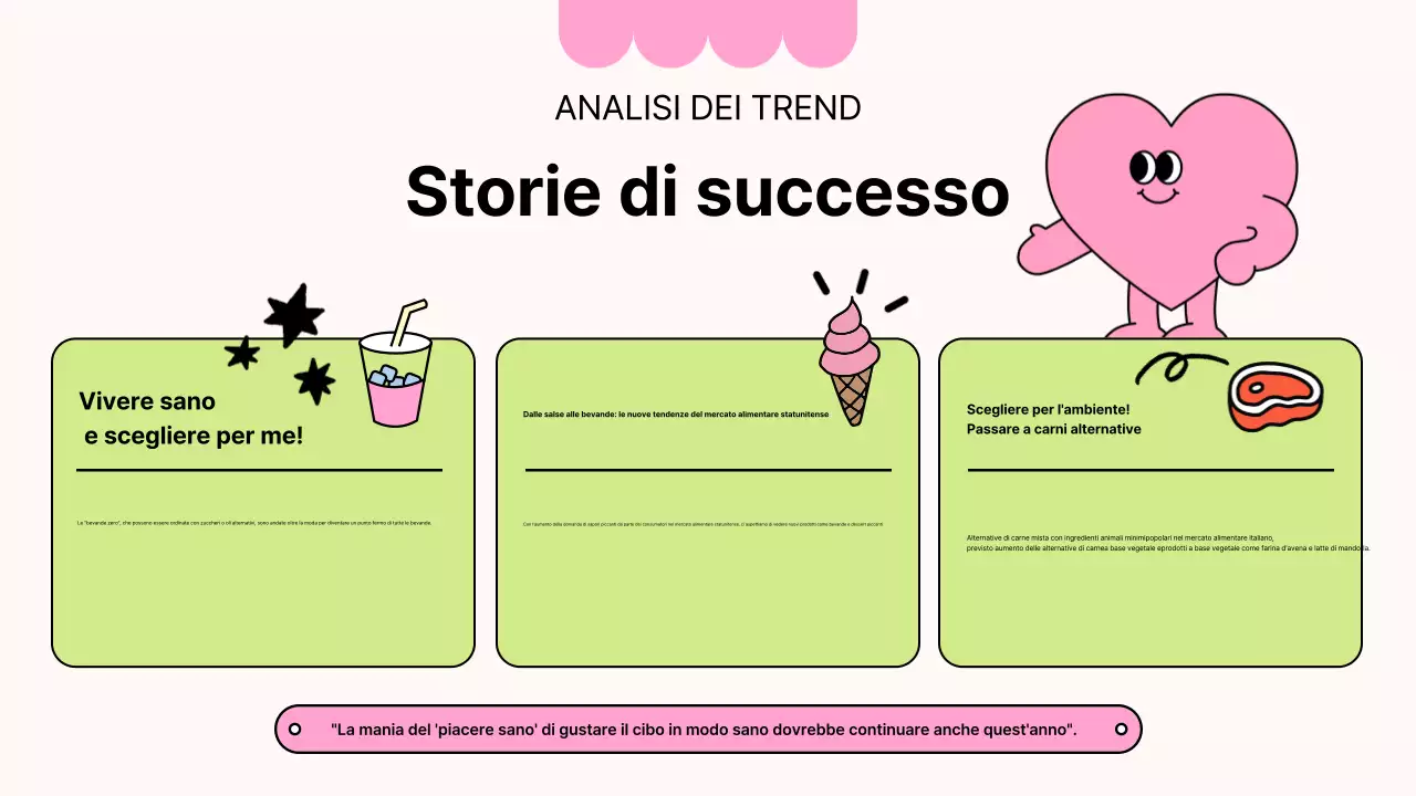 Rapporto di analisi dell'industria alimentare semplice di Pink