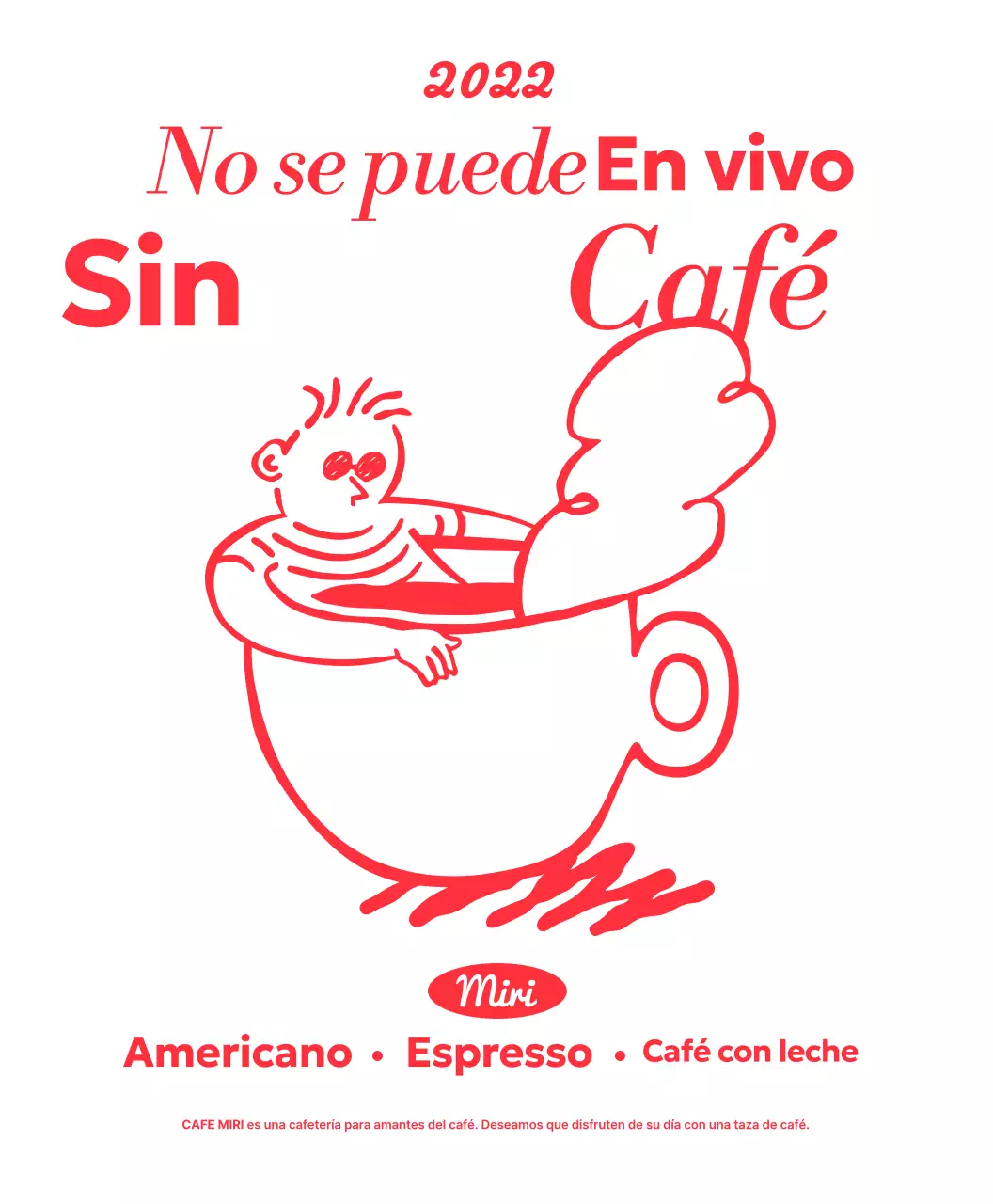 Promover café moderno blanco