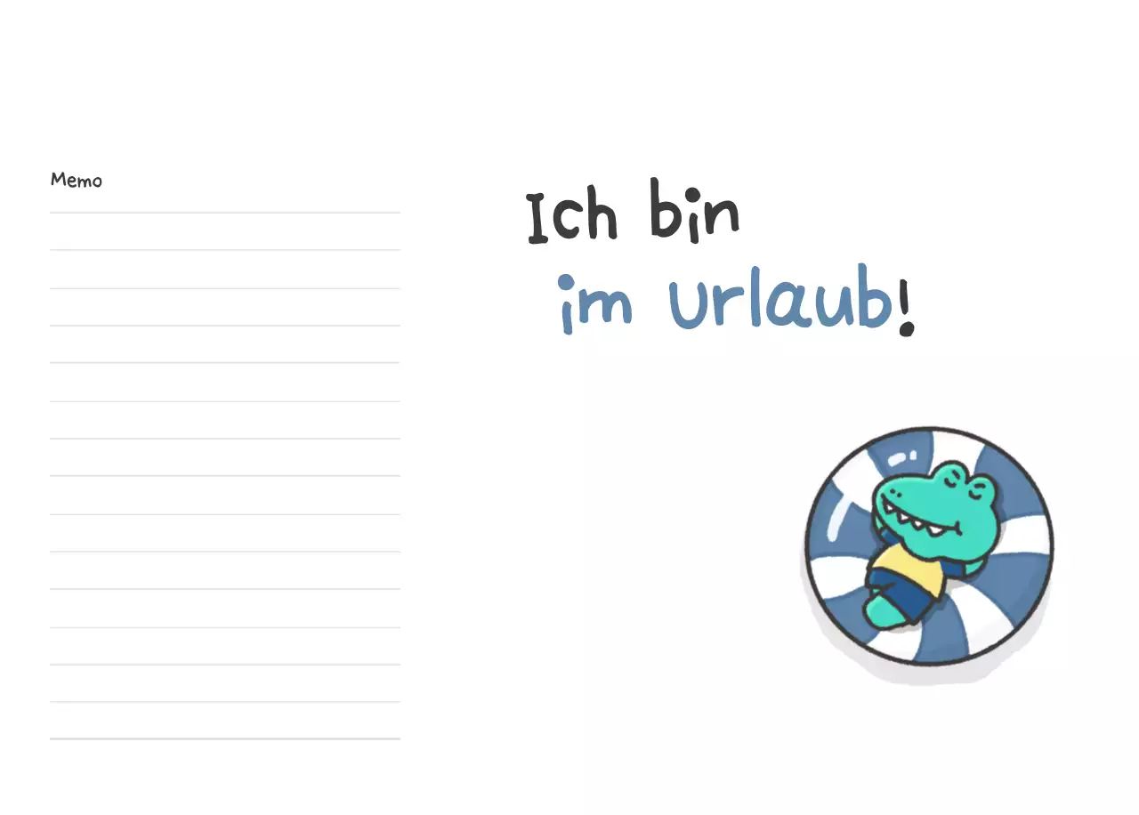 Ein Kalender mit einem niedlichen Ago-Illustrationskonzept