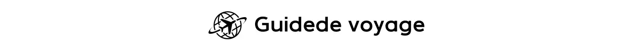 Logo de voyage simple noir