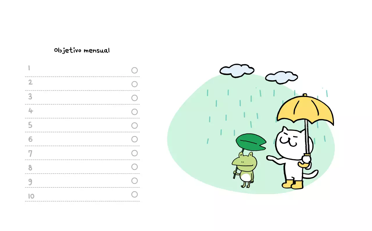 Calendario diario en marfil