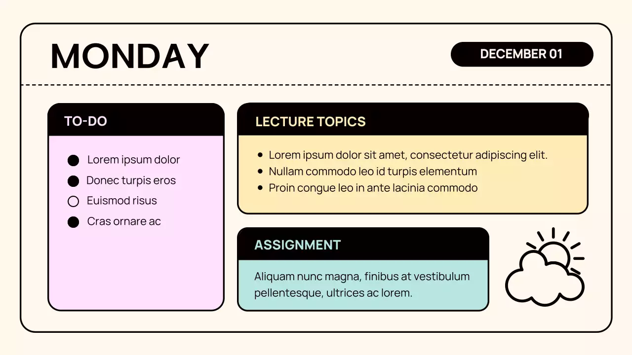 Beige Simple Class Agenda Presentation