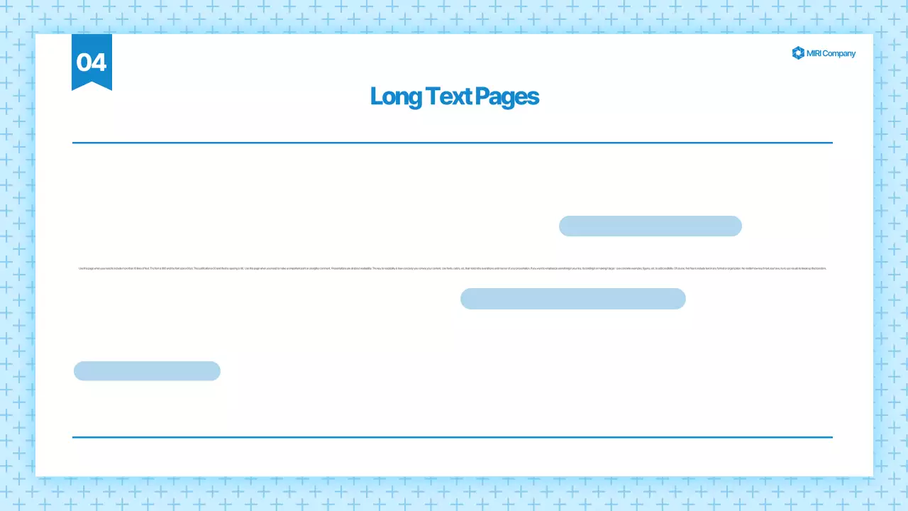 Blue Modern Template Presentation
