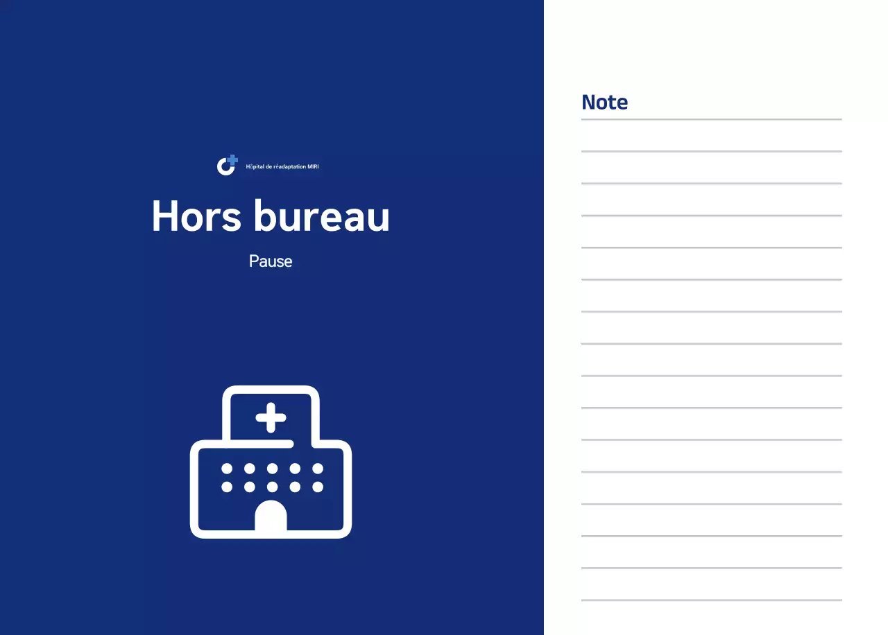Calendrier simple avec des illustrations bleues et épurées