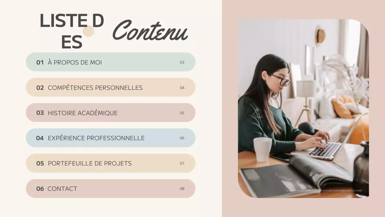 Portefeuille créatif abstrait beige