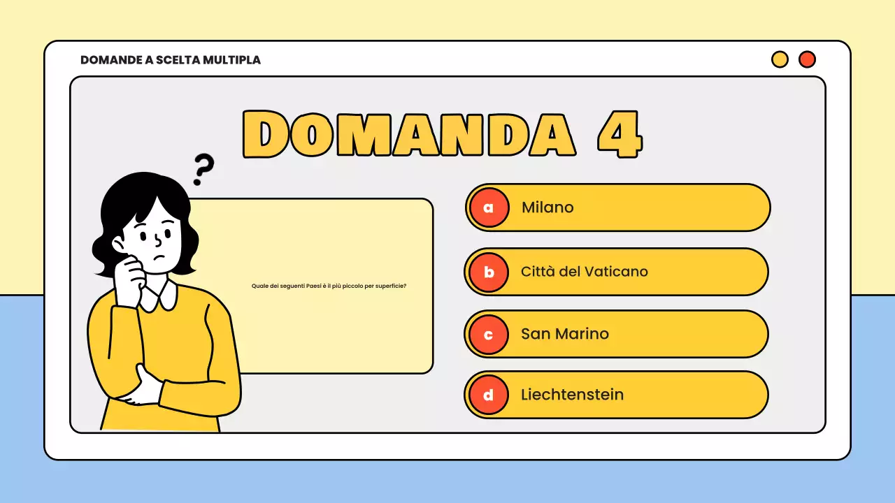 materiale di studio per quiz minimi gialli