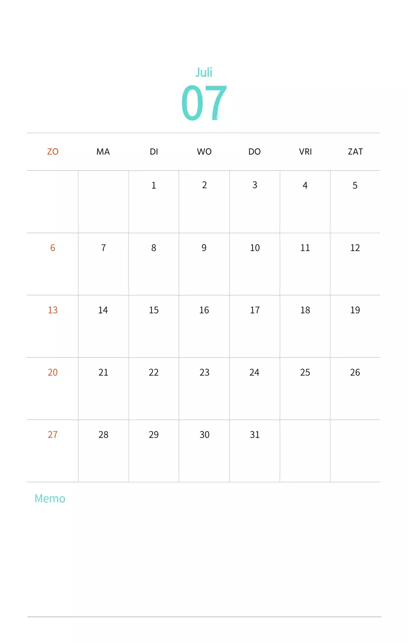 Nieuwjaarskalender met een warme geïllustreerde uitstraling