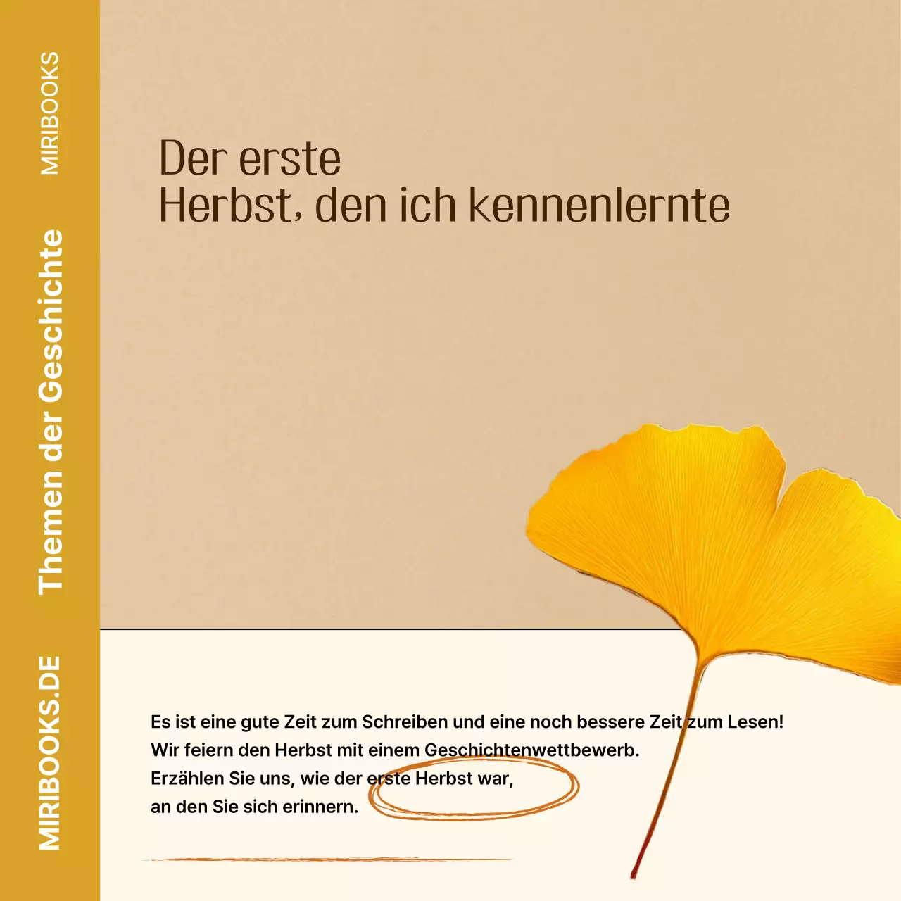 Braunes Vintage-Herbst-Event