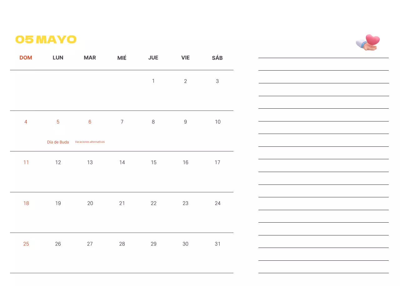 Un hospital festivo con ilustraciones de temática sanitaria y familiar y acentos de color