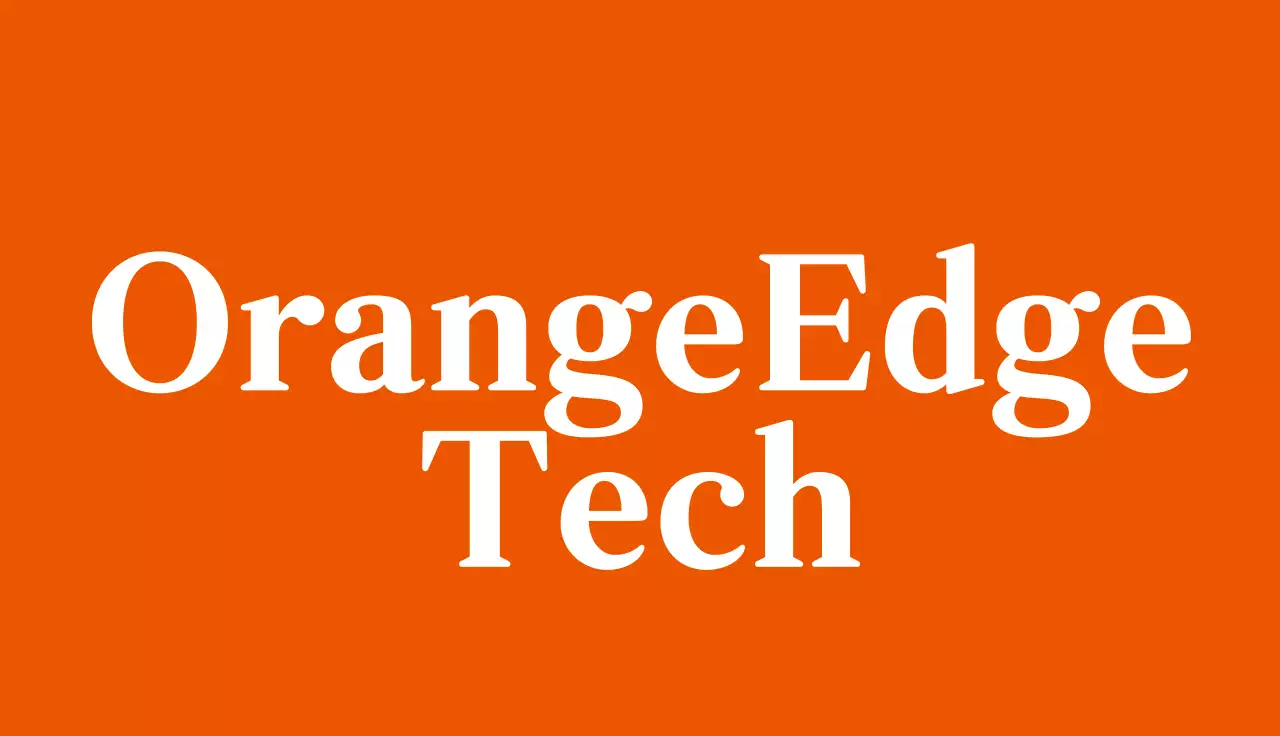 orangefarbene professionelle Visitenkarte