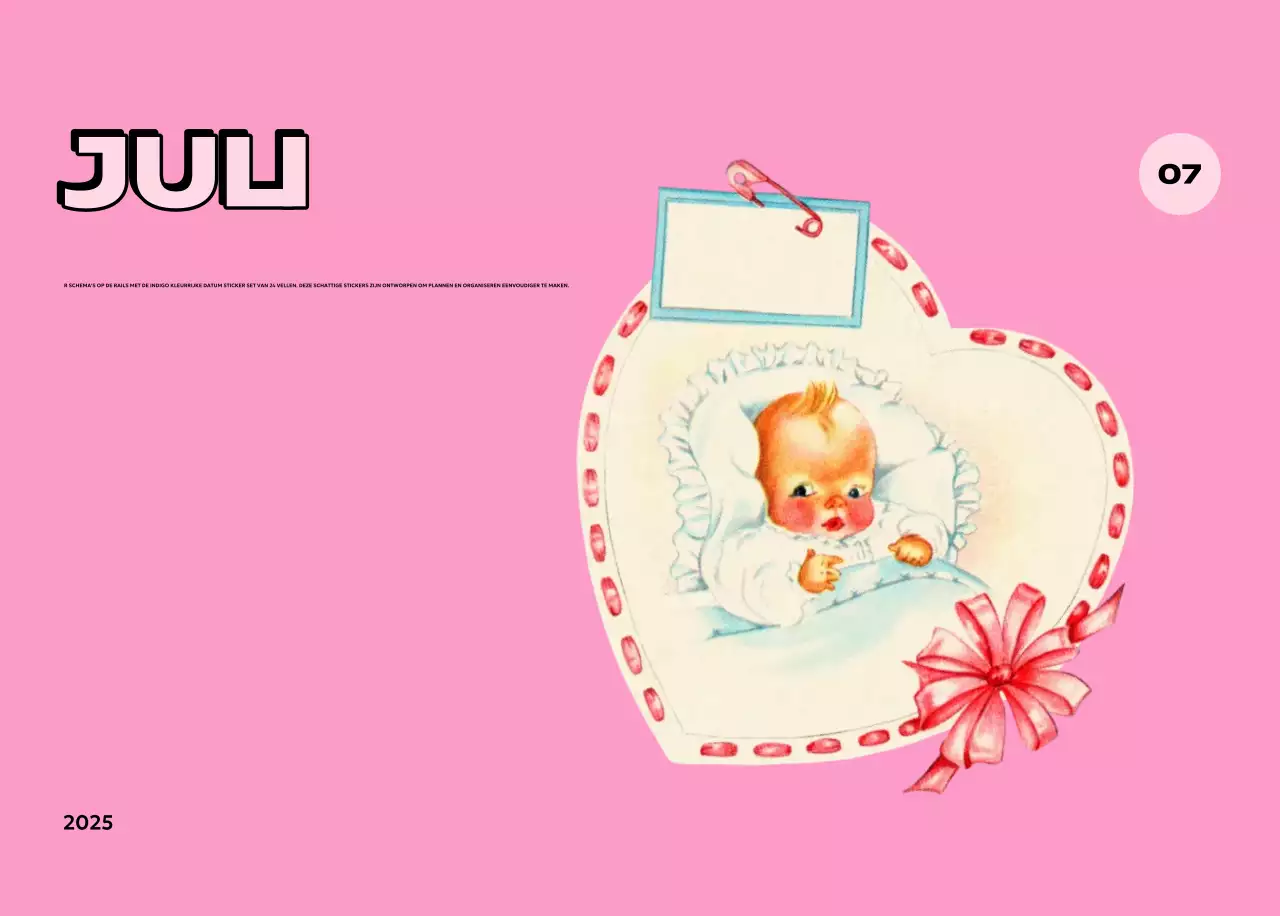 Kleurrijke kalenders met verschillende retro-illustraties