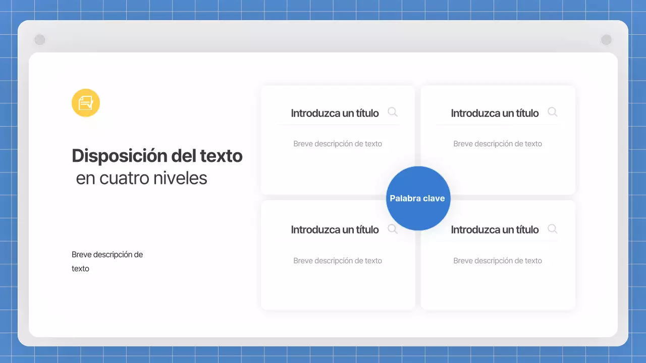 Un plan de negocio gris y limpio
