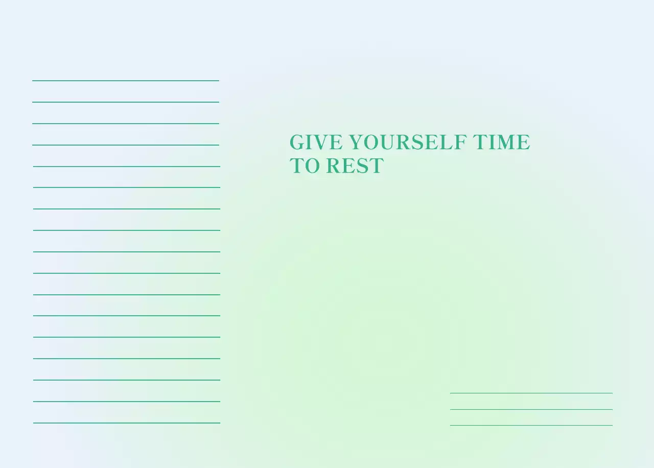 Gradient Minimalist Calendar