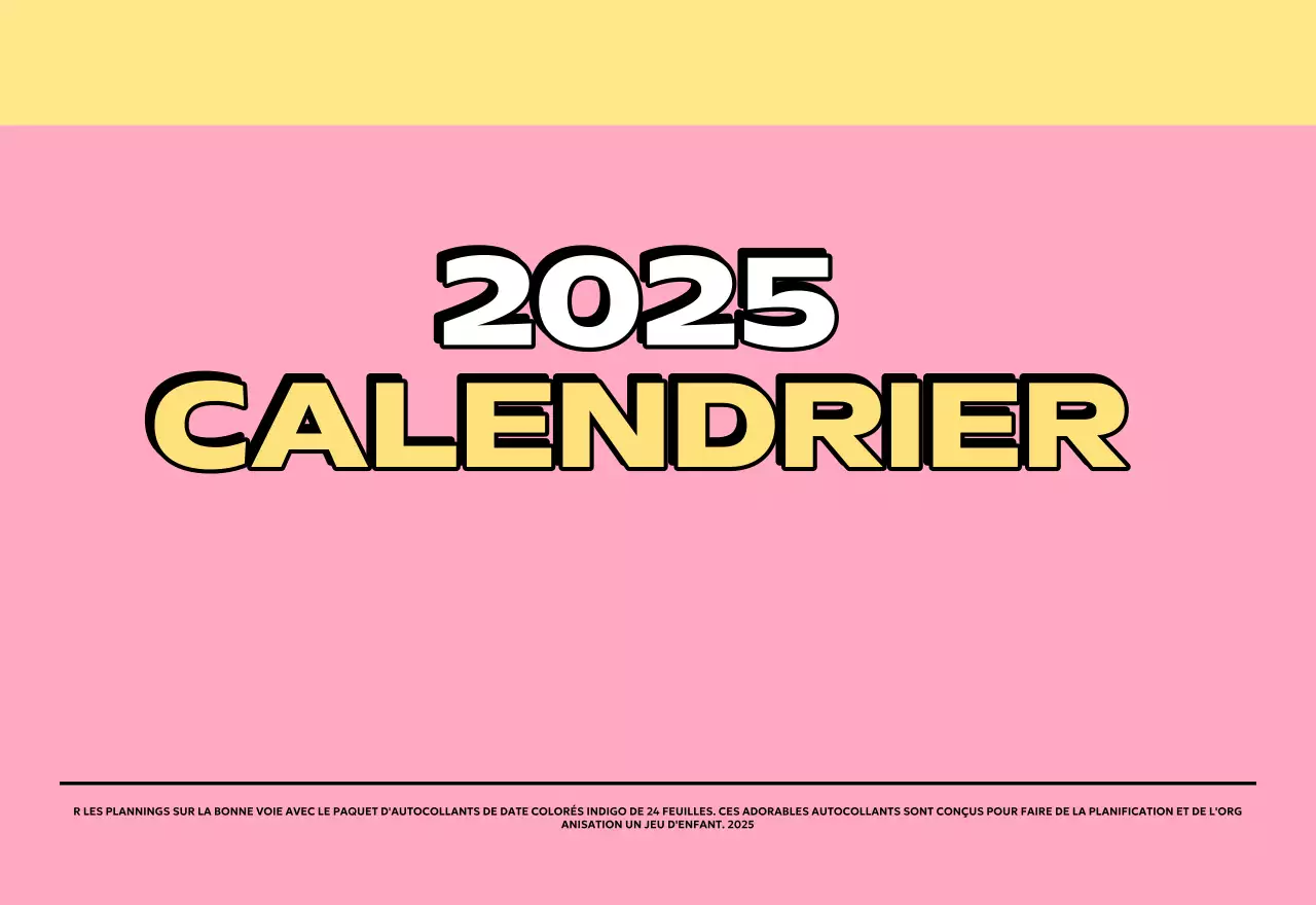 Calendriers colorés avec une variété d'illustrations rétro