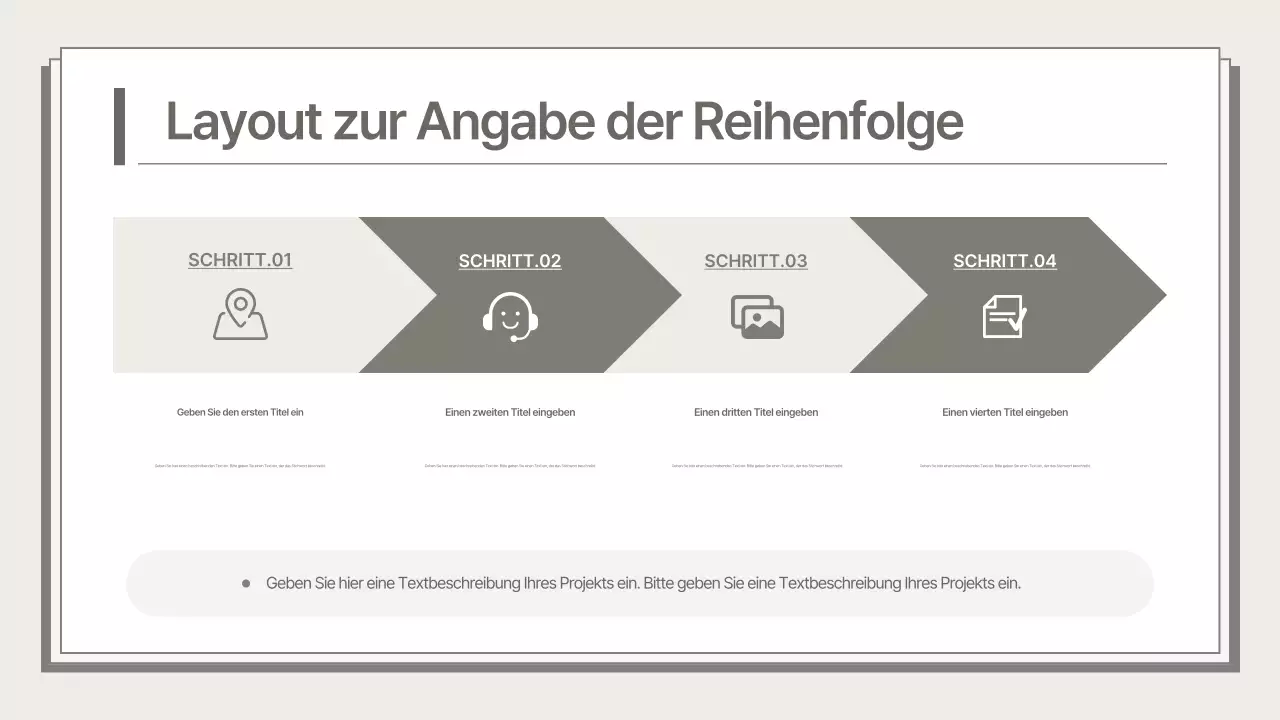 Ein sauberer, beiger Geschäftsplan