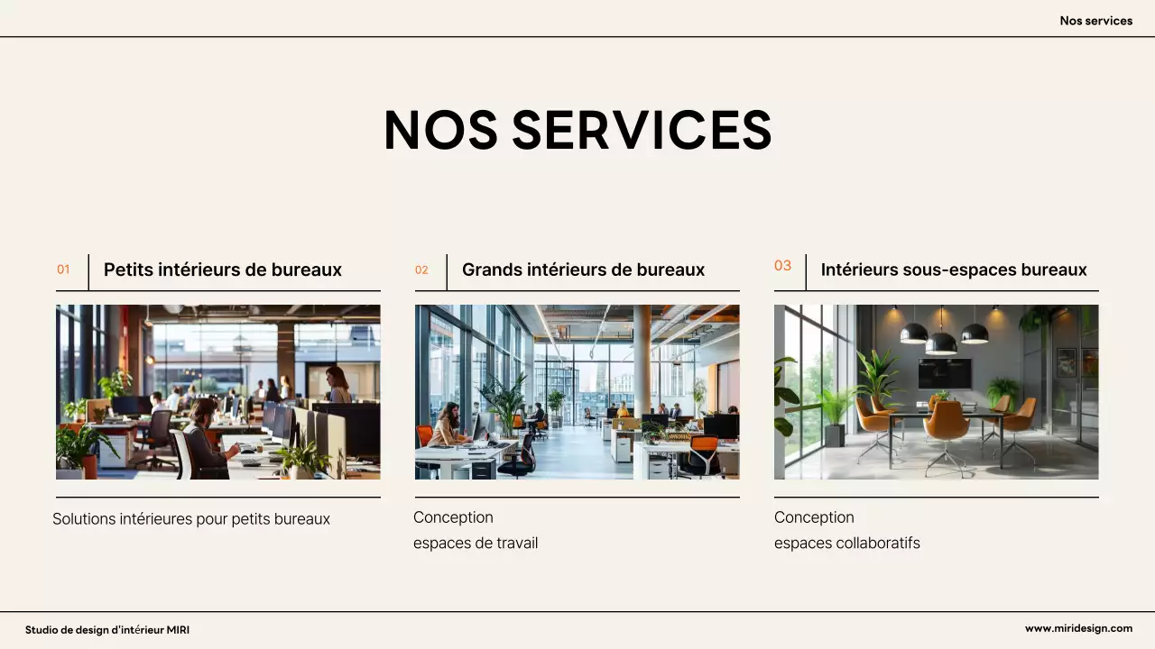 Annonce d'un intérieur moderne orange