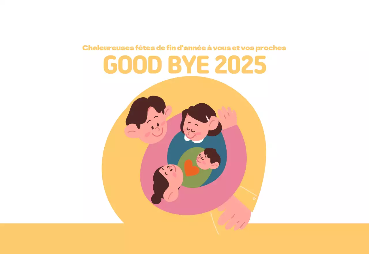 Un hôpital festif avec des illustrations sur le thème de la santé et de la famille et des accents colorés.