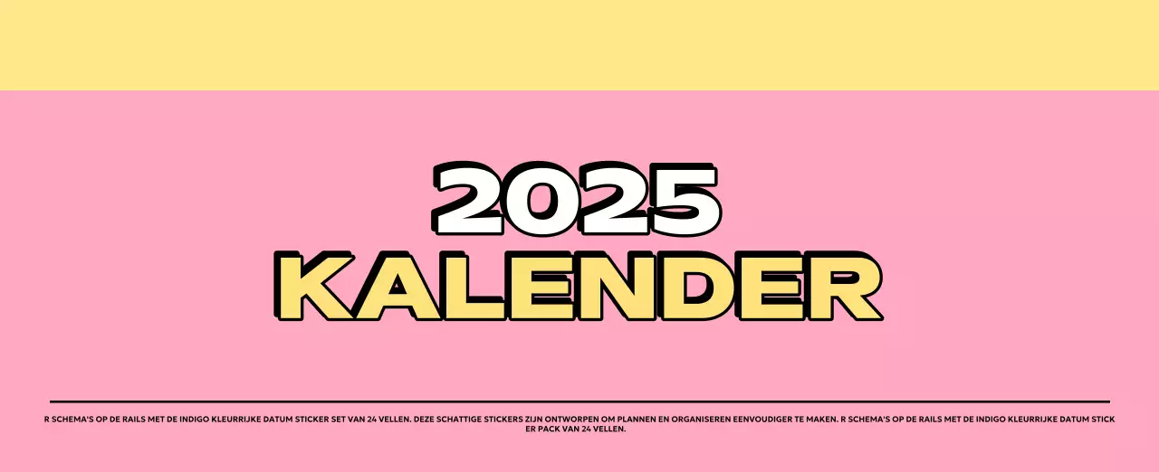 Kleurrijke kalenders met verschillende retro-illustraties