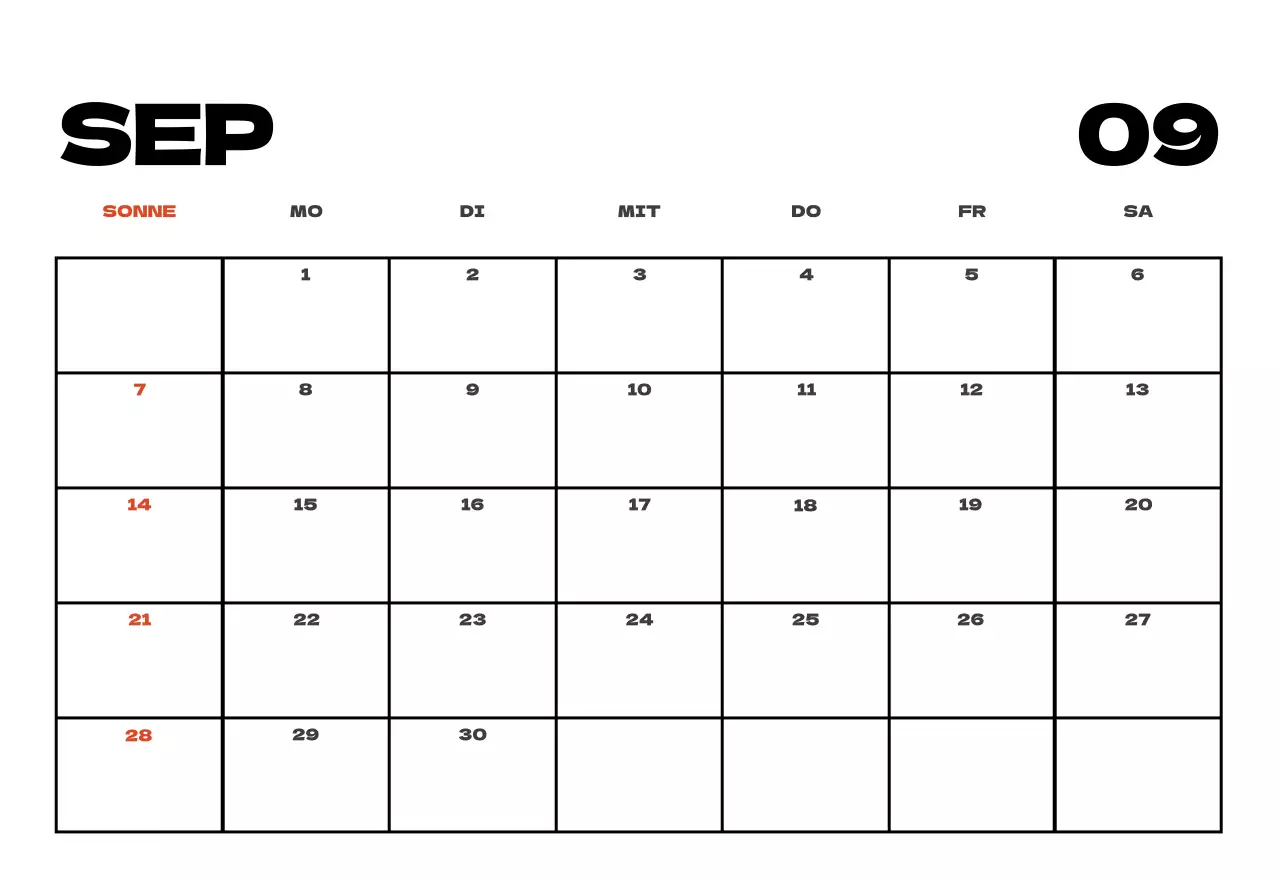 Himmel Foto sauber Kalender