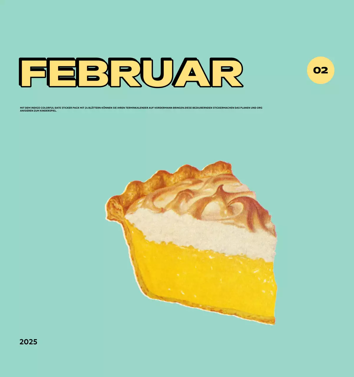 Bunte Kalender mit einer Vielzahl von Retro-Illustrationen