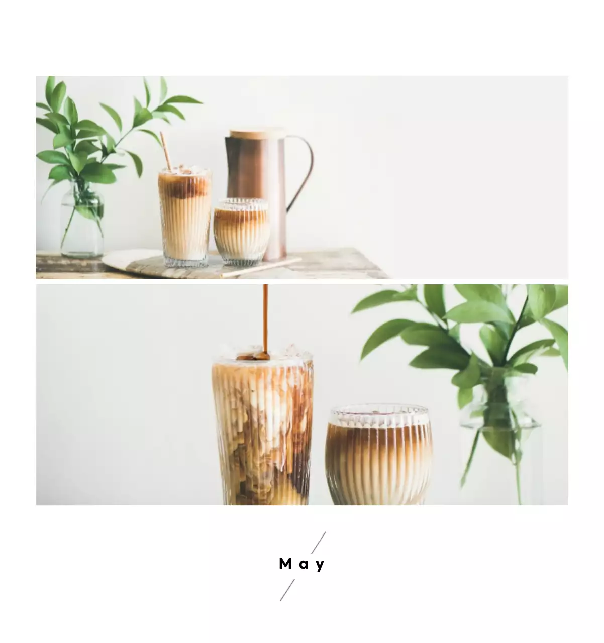 Minimalist coffee calendar