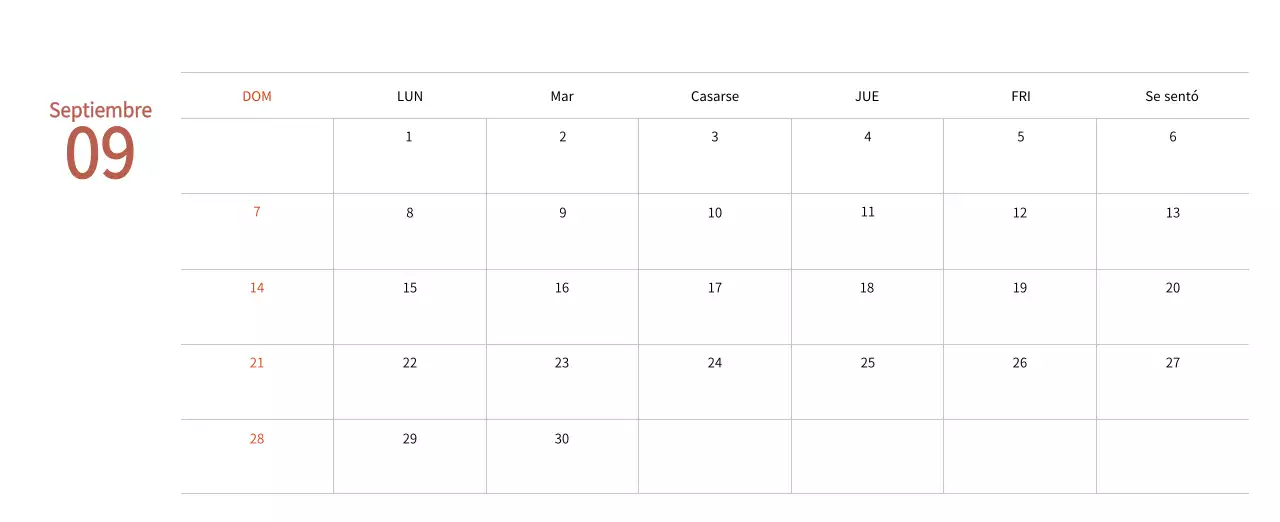 Calendario de Año Nuevo con cálidas ilustraciones