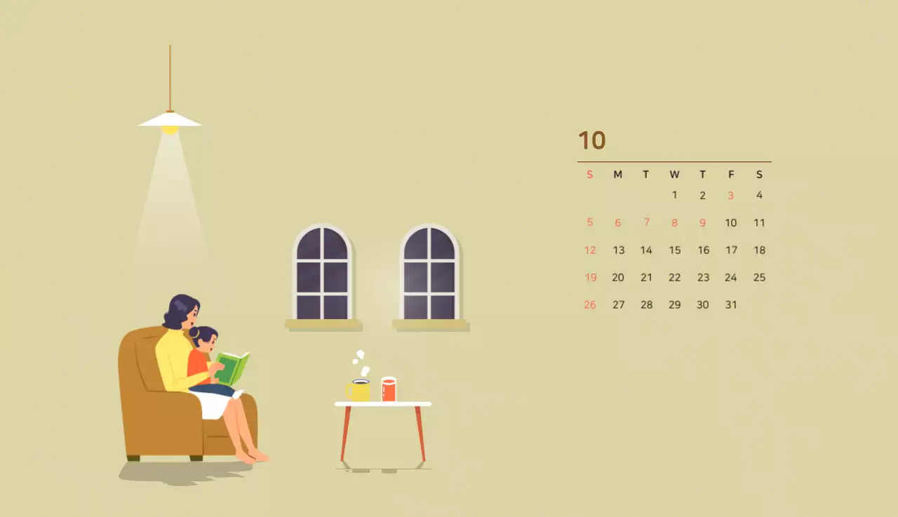 Illustration d'une famille multicolore